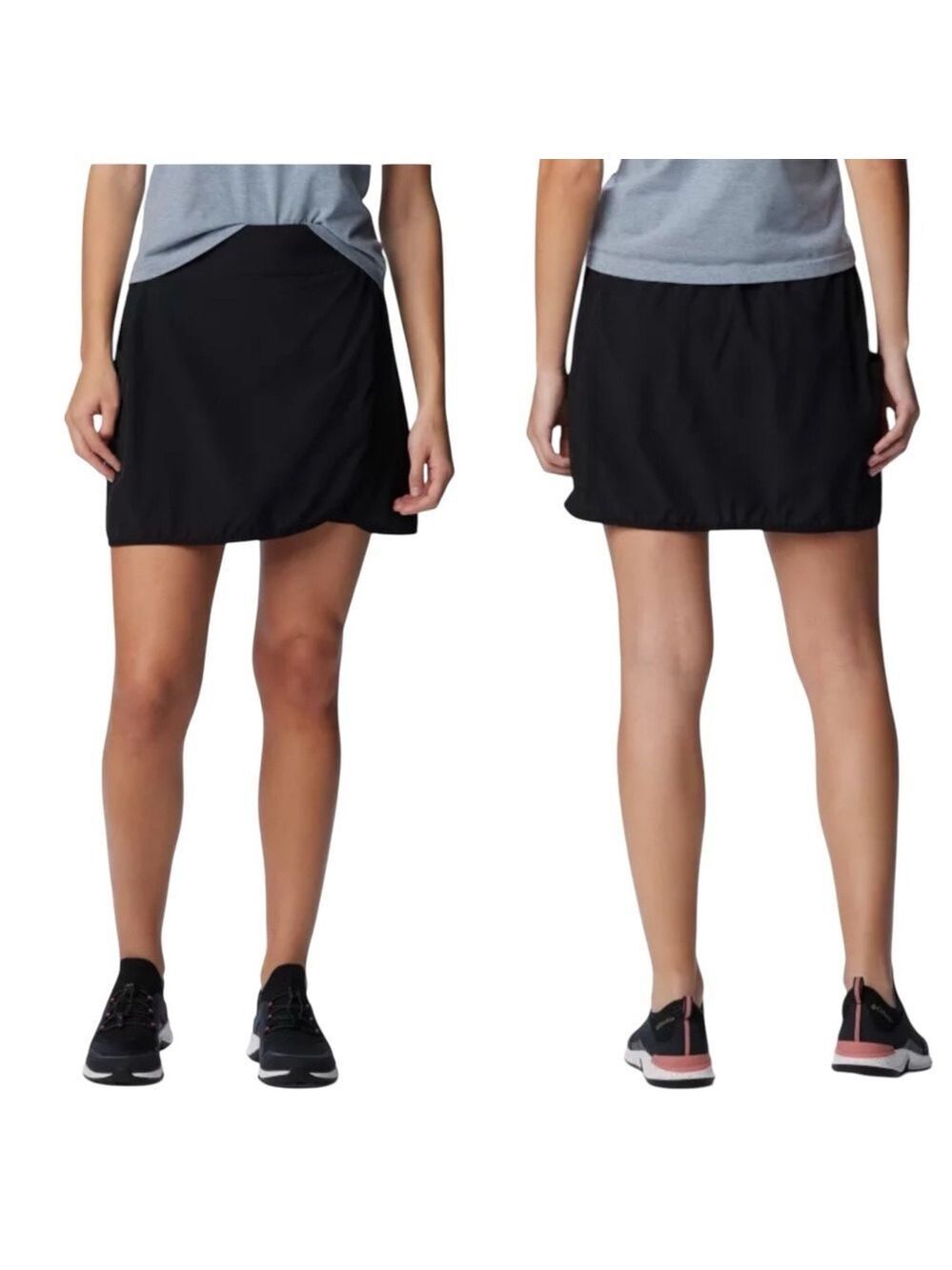 The Columbia Hike Skort in BlackAand Size XL Womens Activewear Athleisure Sporty